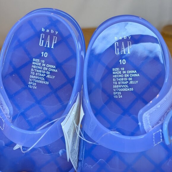 💚 2 for 20 💚 Gap Toddler Jelly Flower Sandals - Picture 3 of 4